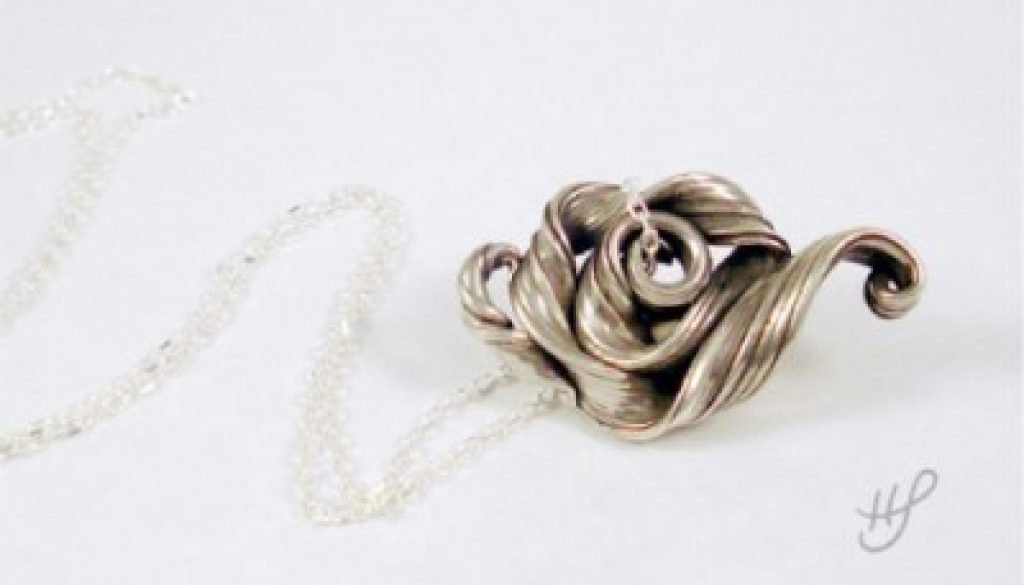 Rose Teapot Pendant