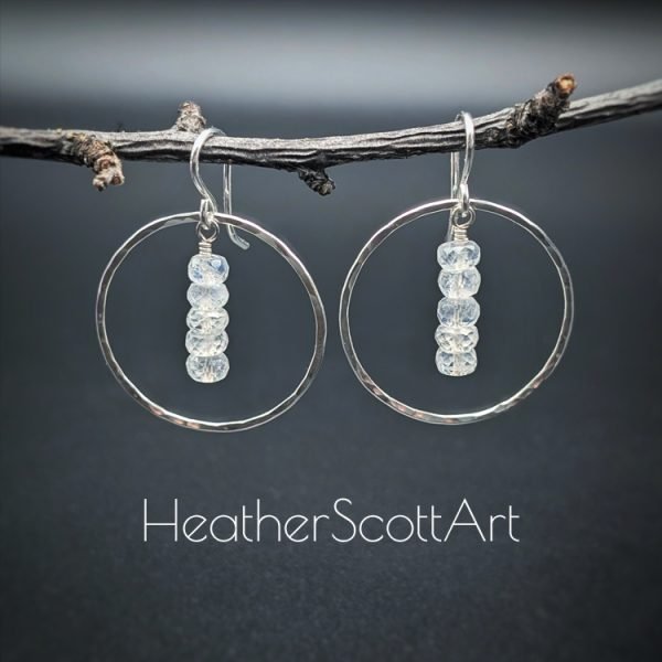 Rainbow Moonstone Earrings