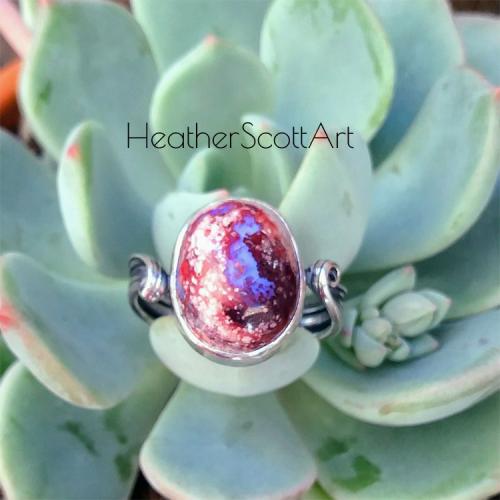 Mitsuro Mexican Fire Opal Ring 2018